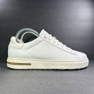 Birkenstock Bend Low Sneakers Womens Sz 7 / EU 38 White Leather Comfort Shoes